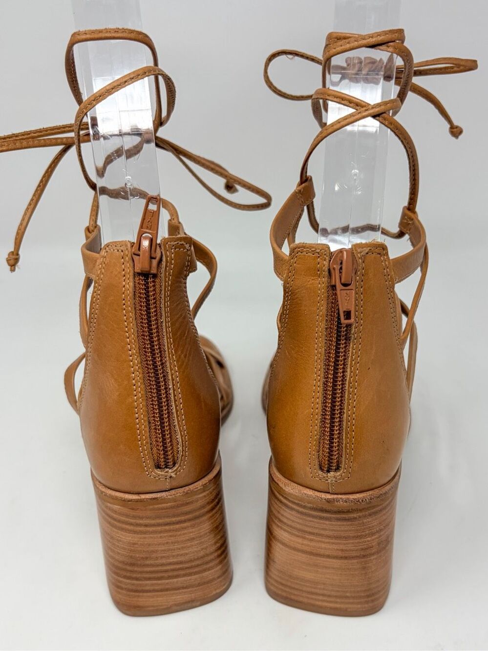 NWOT Steve Madden Women's Cherri 30 Strappy Gladiator Sandals Tan Leather 6.5M - Picture 6 of 10